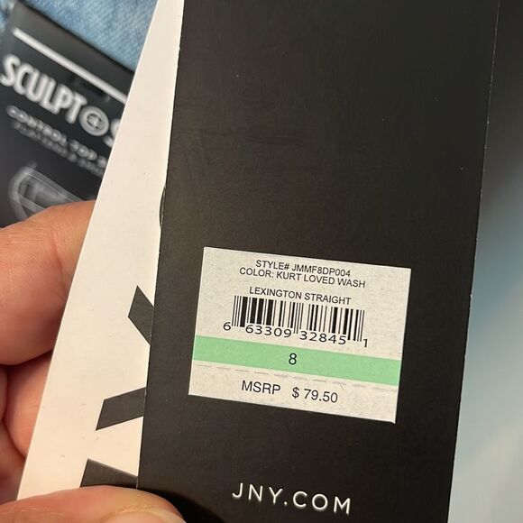 Jones New York Lexington Straight Jeans NEW - Picture 3 of 6